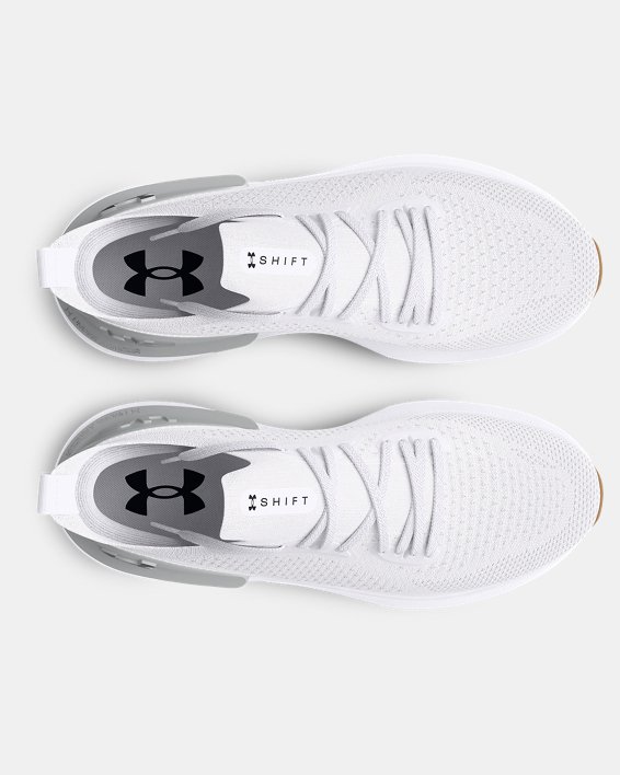 Men's UA Shift Running Shoes in White image number 2